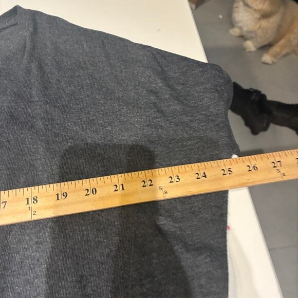 Raquel Allegra Charcoal Gray Long Sleeve Tunic Dress Sz Small - Picture 7 of 9